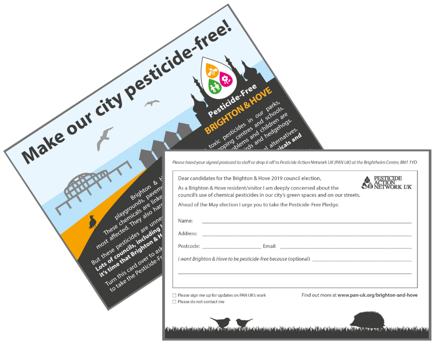 Have you signed one of our postcards yet? Have you signed one of our Pesticide-Free Brighton and Hove postcards yet?