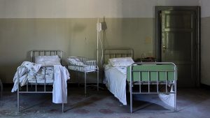 Acute pesticide poisoning - Hospital bed in West Africa - Credit StockSnap