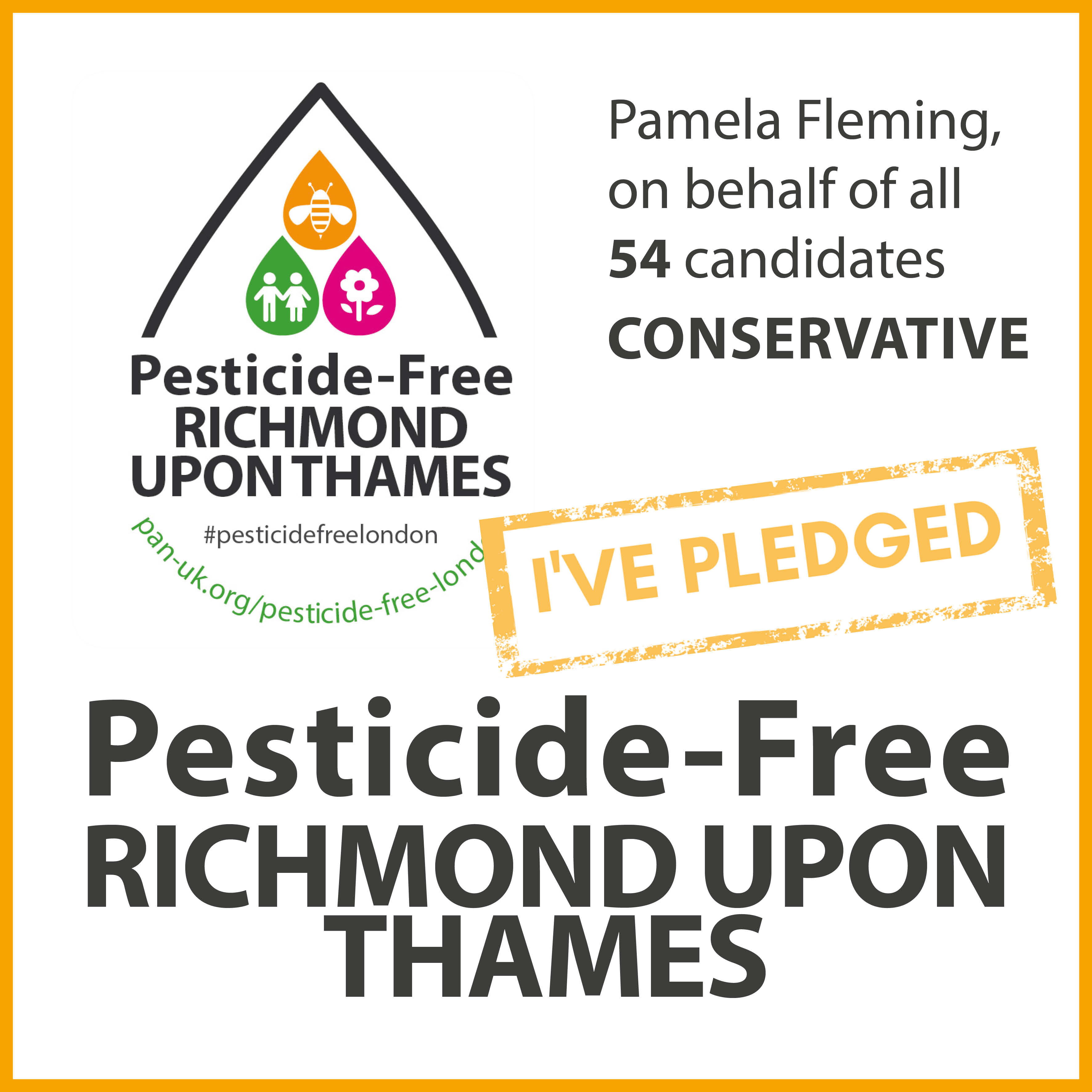 All 54 Conservative candidates have taken the pesticide-free pledge in Richmond