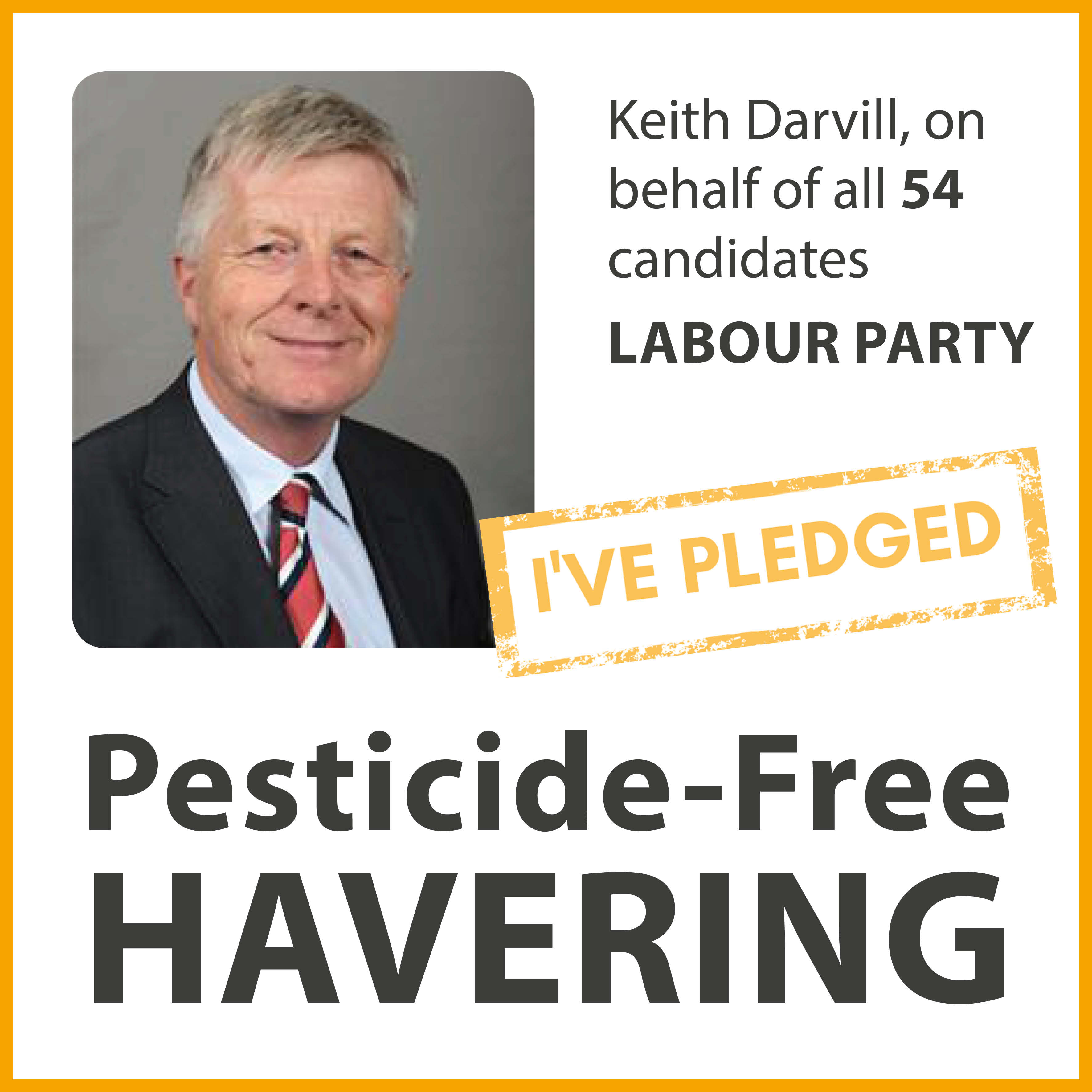 All 54 Labour candidates in Havering have taken the pesticide-free pledge