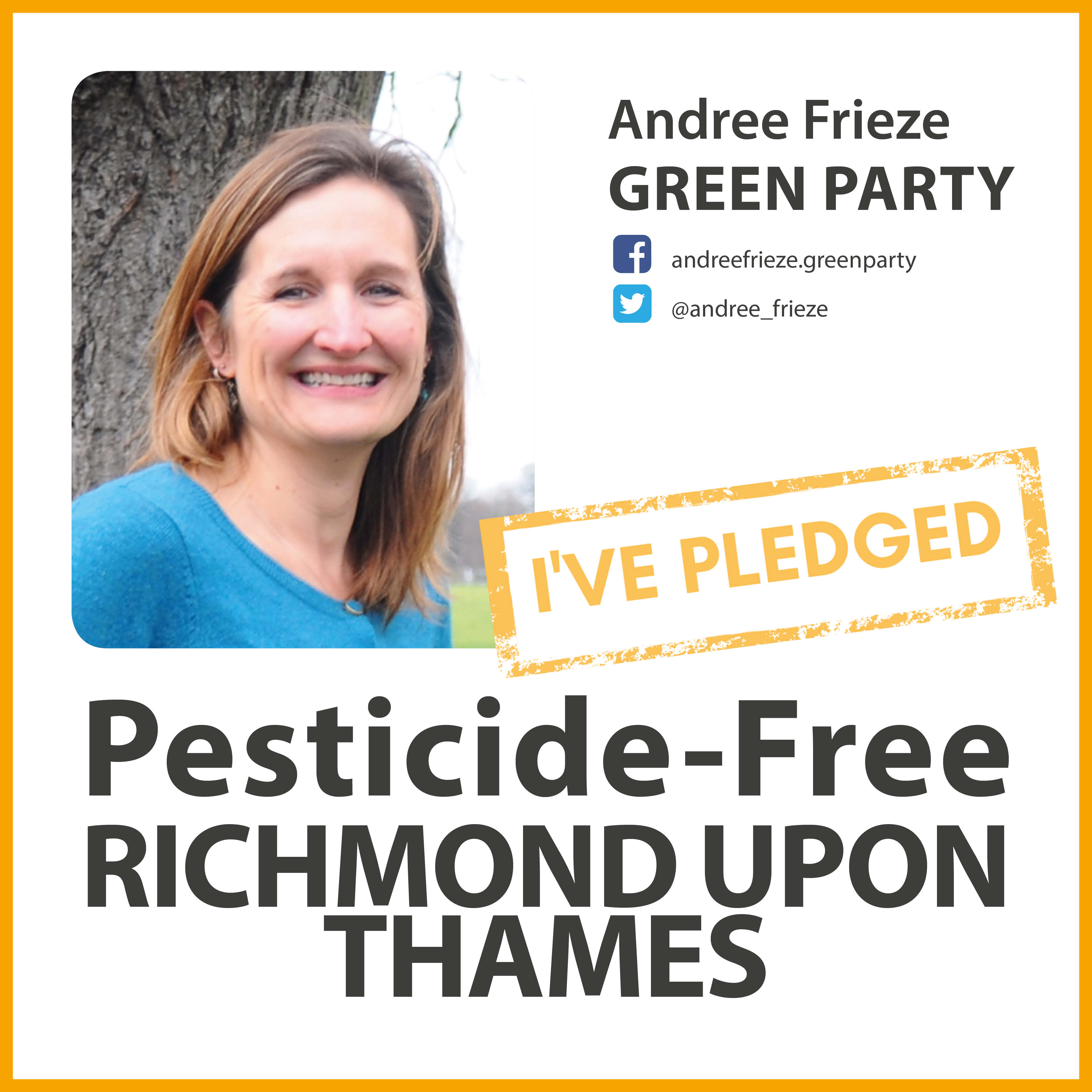 Andree Frieze has pledged to make Richmond pesticide-free