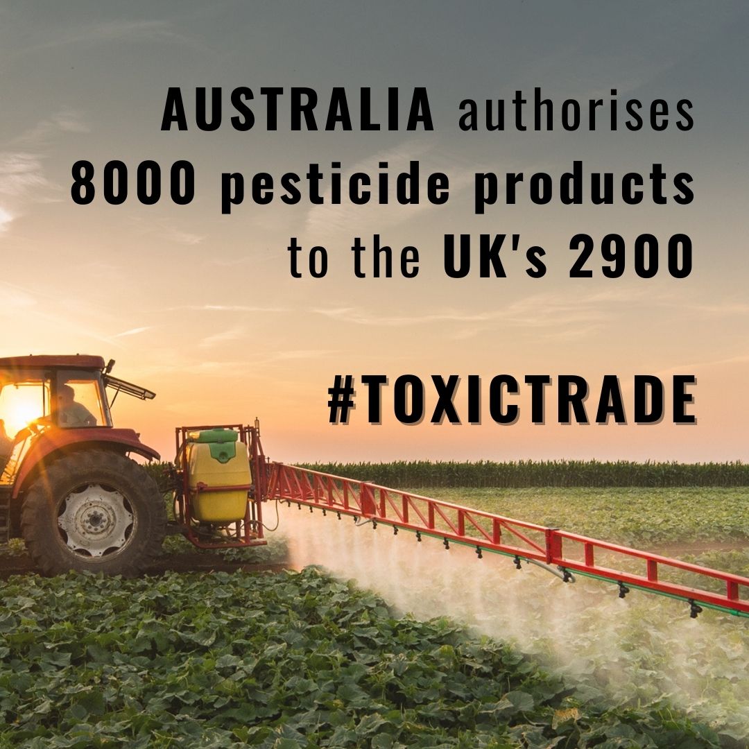 Australia authorises 8000 pesticide products to the UK's 2900