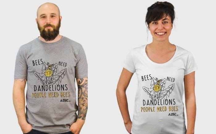 Support us by buying one of our Bees Need Dandelions tshirts