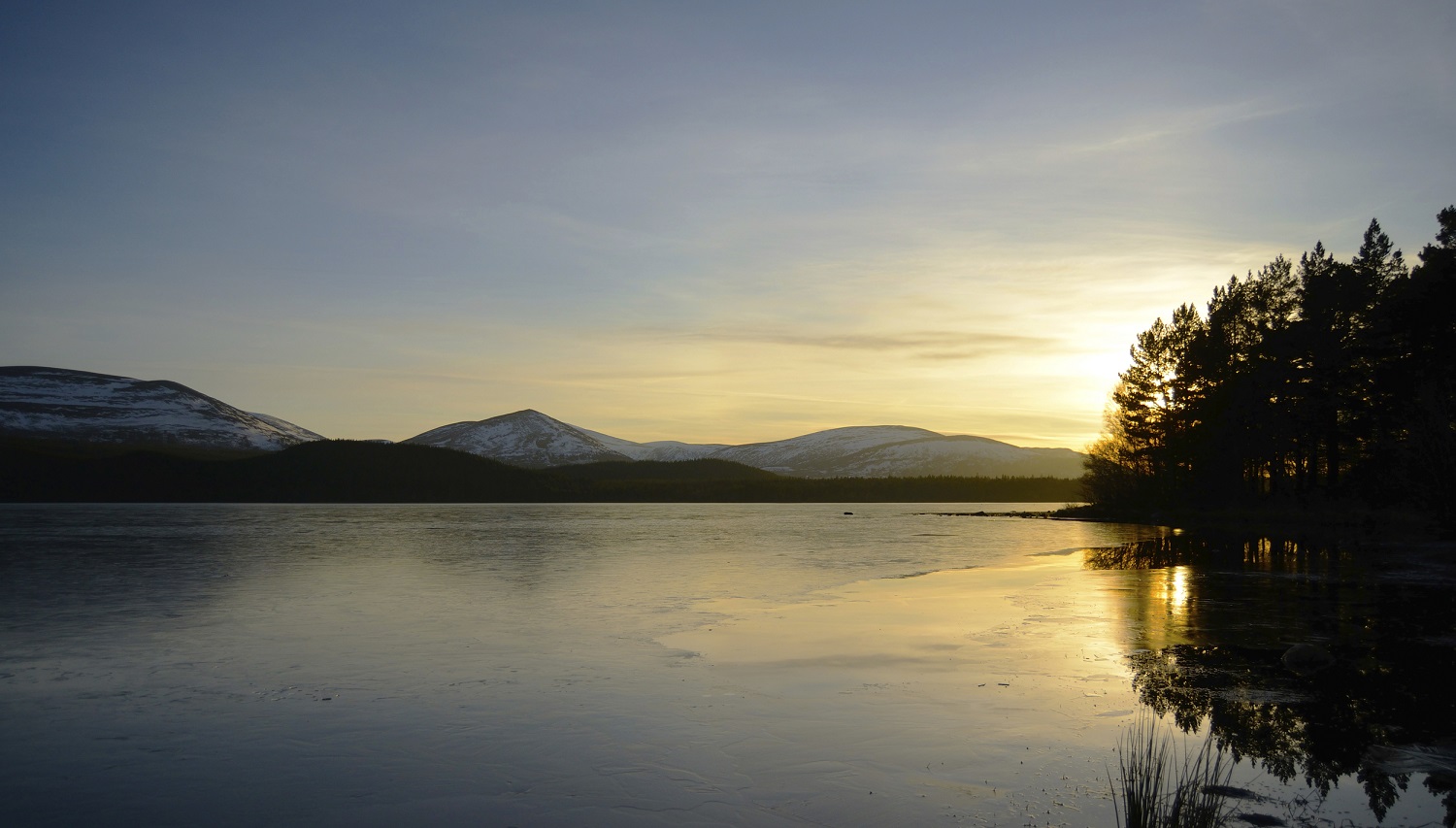 Loch at sunset, Cairngorms National Park, Scotland by Ben Andrew (RSPB Images)