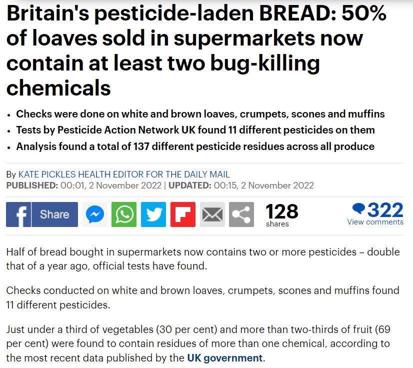 Daily Mail: Britain's pesticide-laden bread