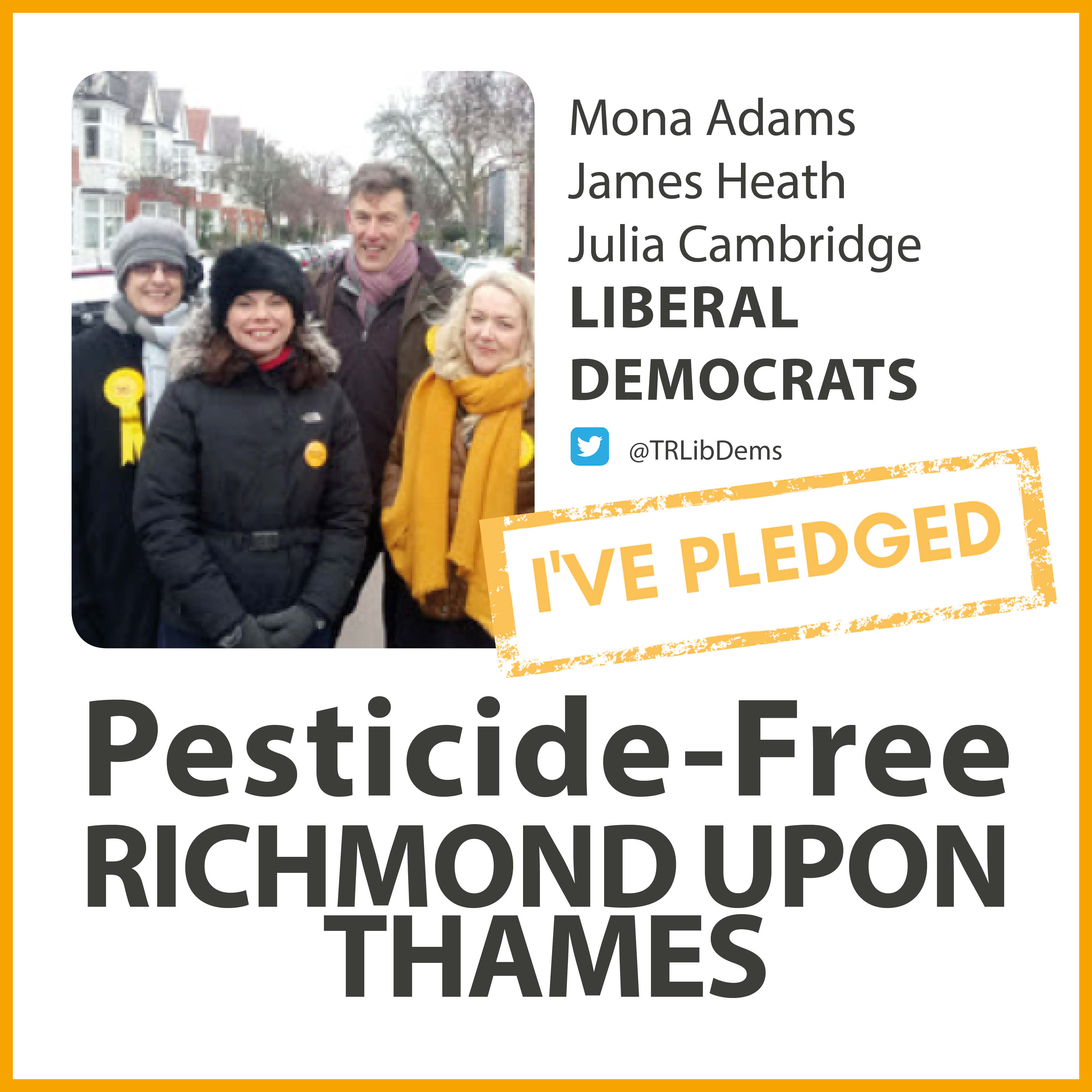 East Sheen Lib Dems have taken the pesticide-free pledge