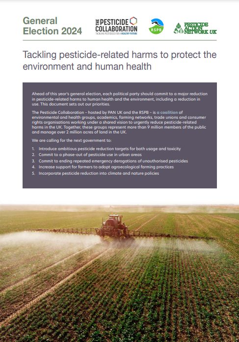 Download The Pesticide Collaboration's General Election Manifesto 2024