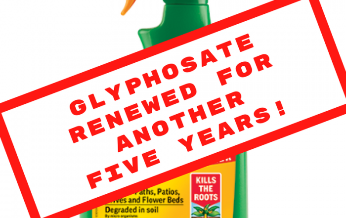 Glyphosate renewed for another five years