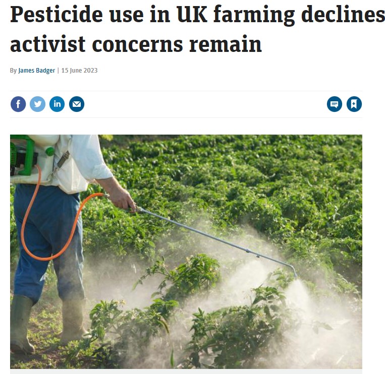 The Grocer: Pesticide use in UK farming declines but activist concerns remain
