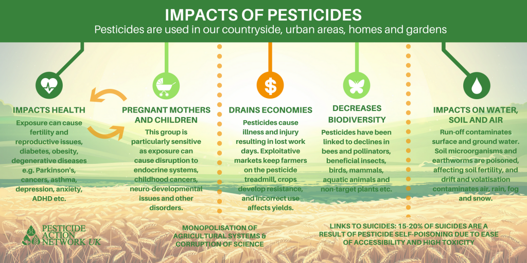 the impact of the increased use of herbicides and pesticides