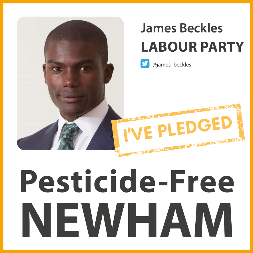 James Beckles has pledged for a pesticide-free Newham