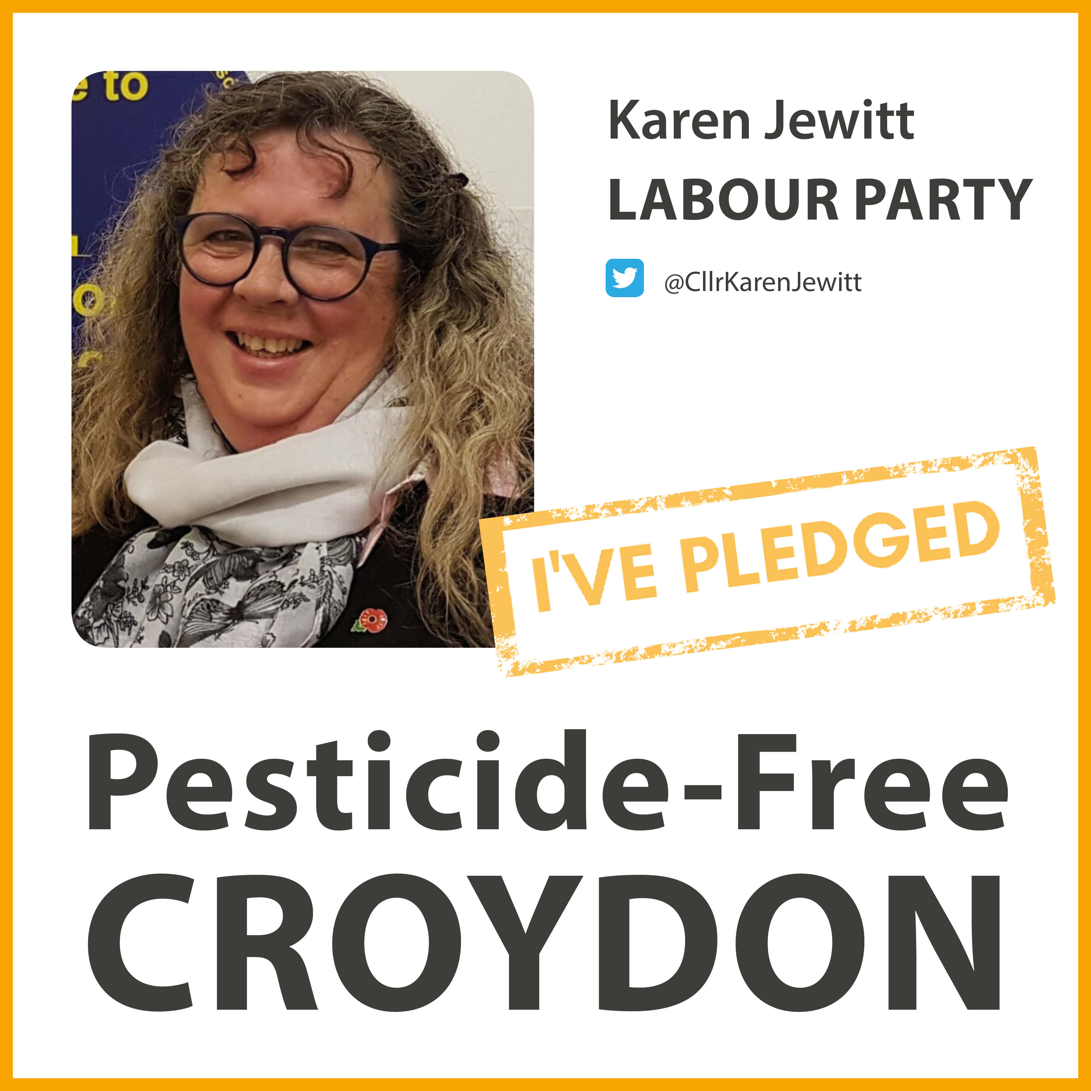 Karen Jewitt has taken the pesticide-free pledge in Croydon