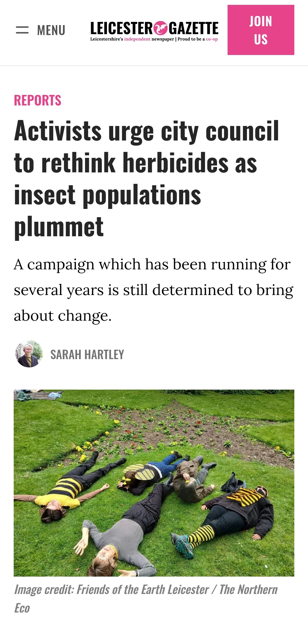 Activists urge city council to rethink herbicides as insect populations plummet