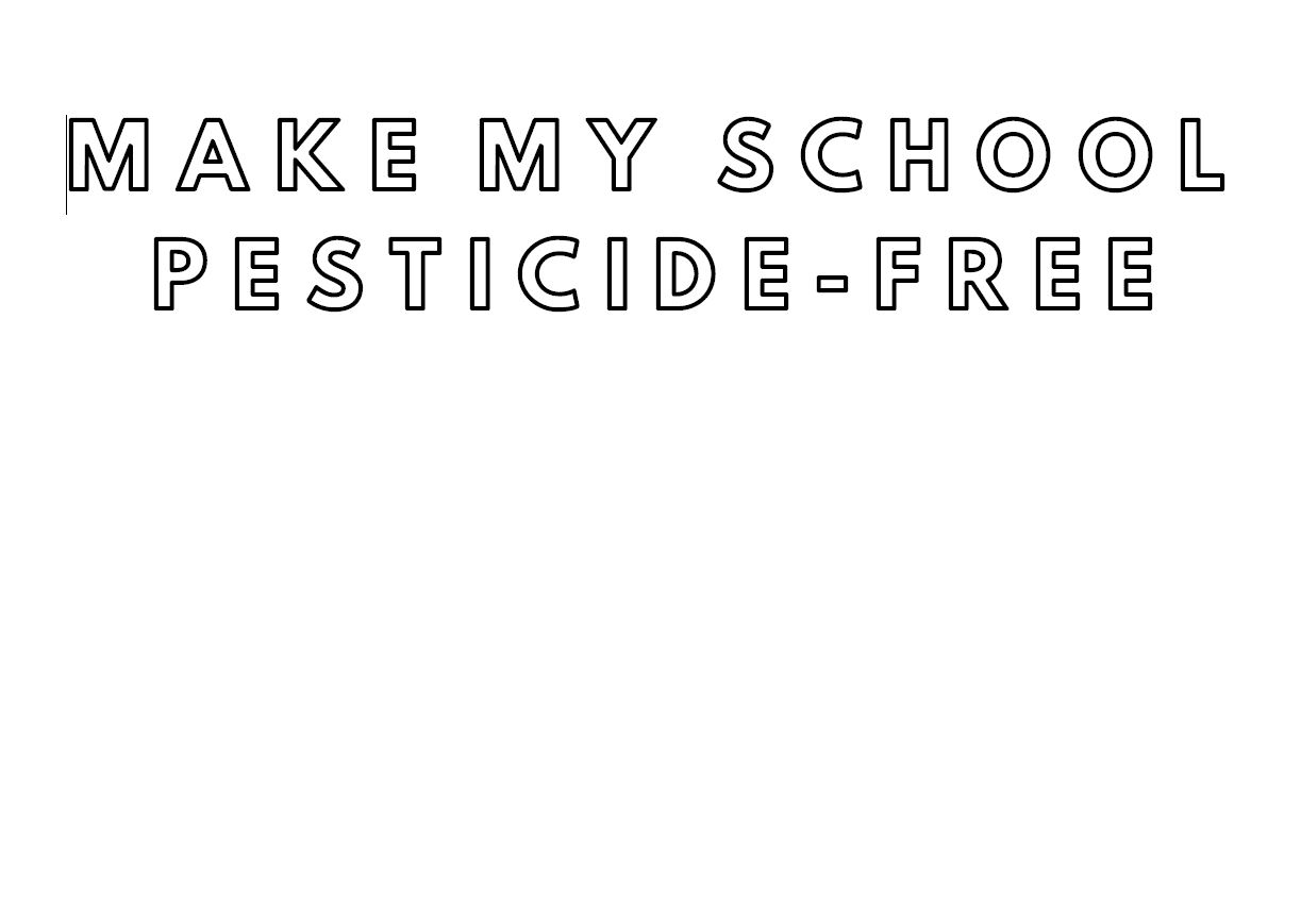 Make my school pesticide-free postcard side 1