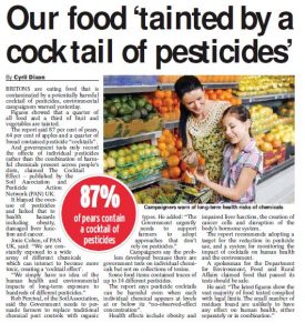 Daily Express - Our food tainted by cocktail of pesticides