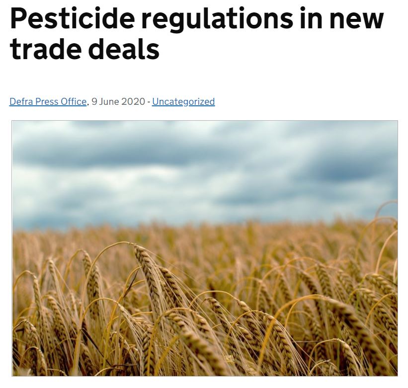 Defra Blog: Pesticide regulations in new trade deals