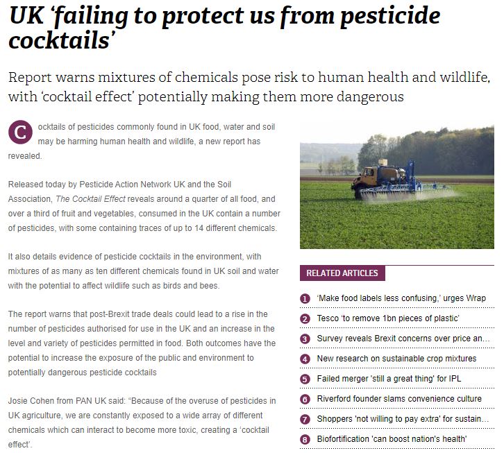 Fresh Produce Journal: UK ‘failing to protect us from pesticide cocktails’