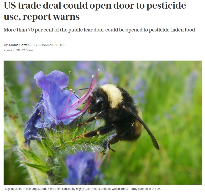 Telegraph: US trade deal could open door to pesticide use