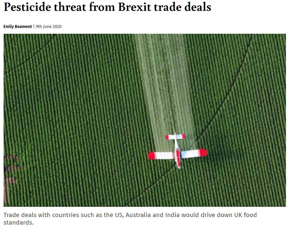 Ecologist: Pesticide threat from Brexit trade deals