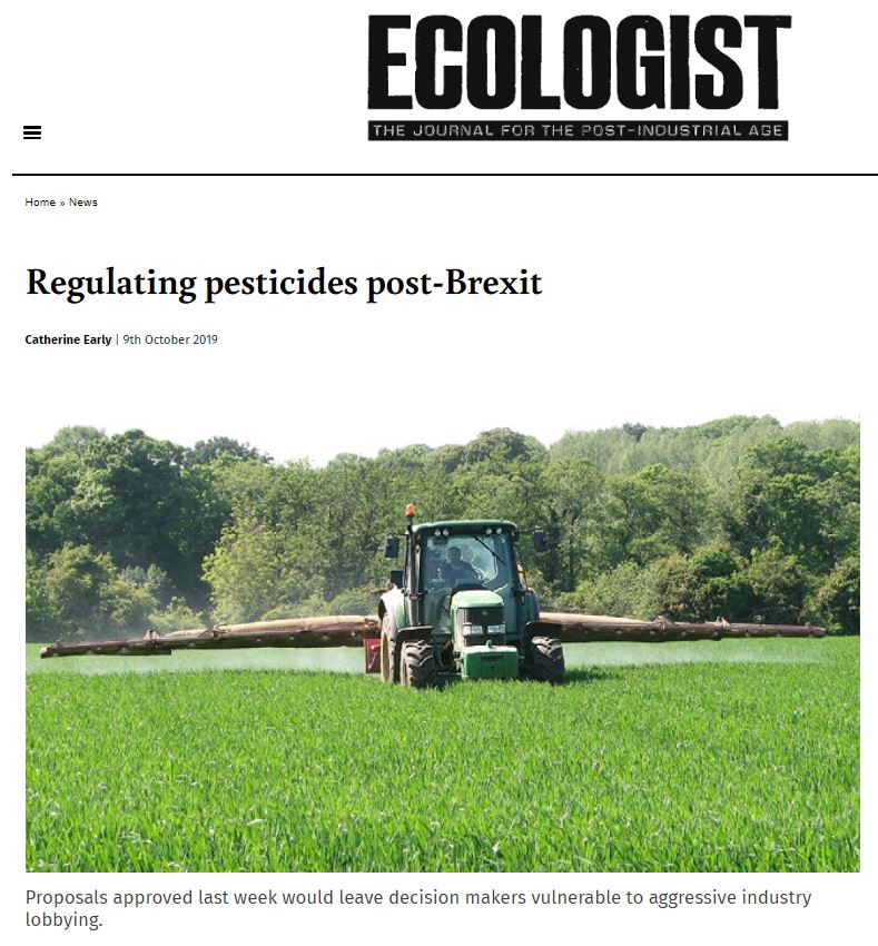 The Ecologist - Regulating pesticides post-Brexit