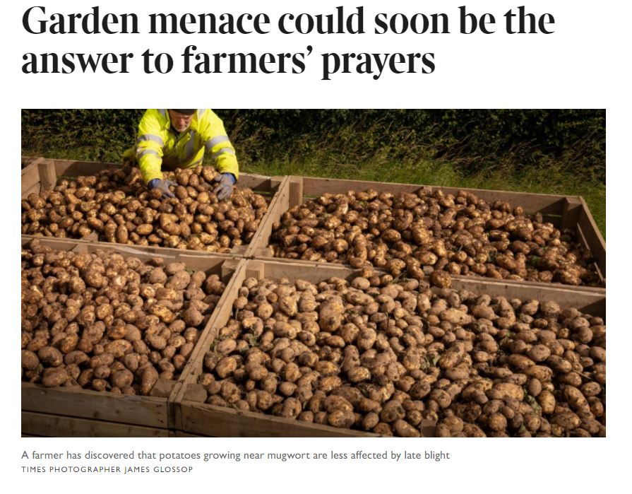 The Times - Garden menace could be answer to farmers' prayers