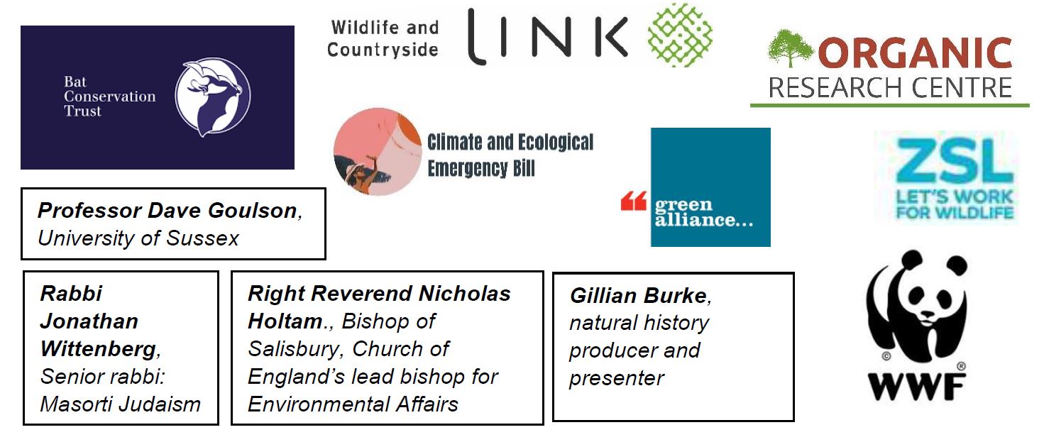 Signatories on letter to George Eustice regarding ban on neonics