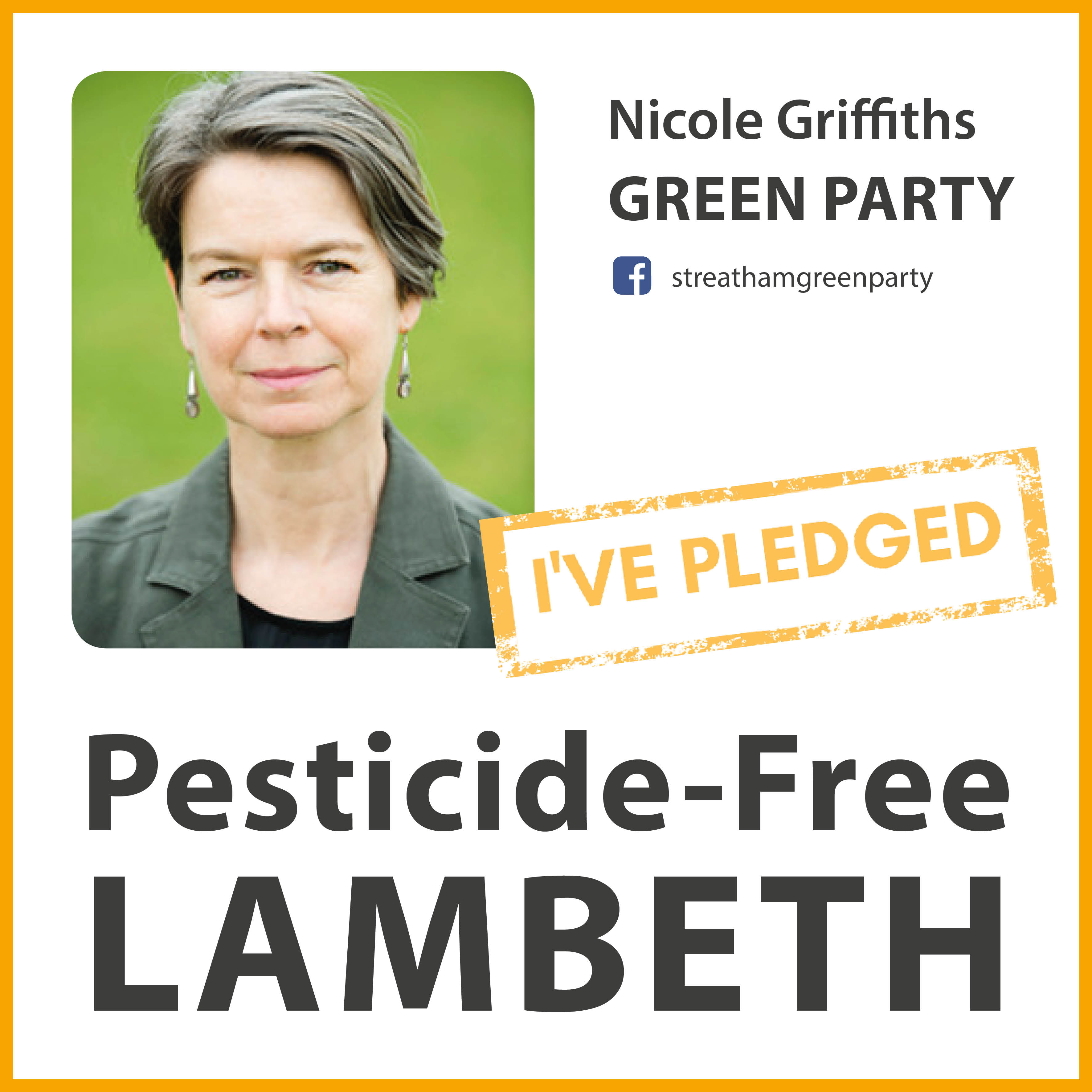 Nicole Griffiths has taken the pesticide-free pledge in Lambeth