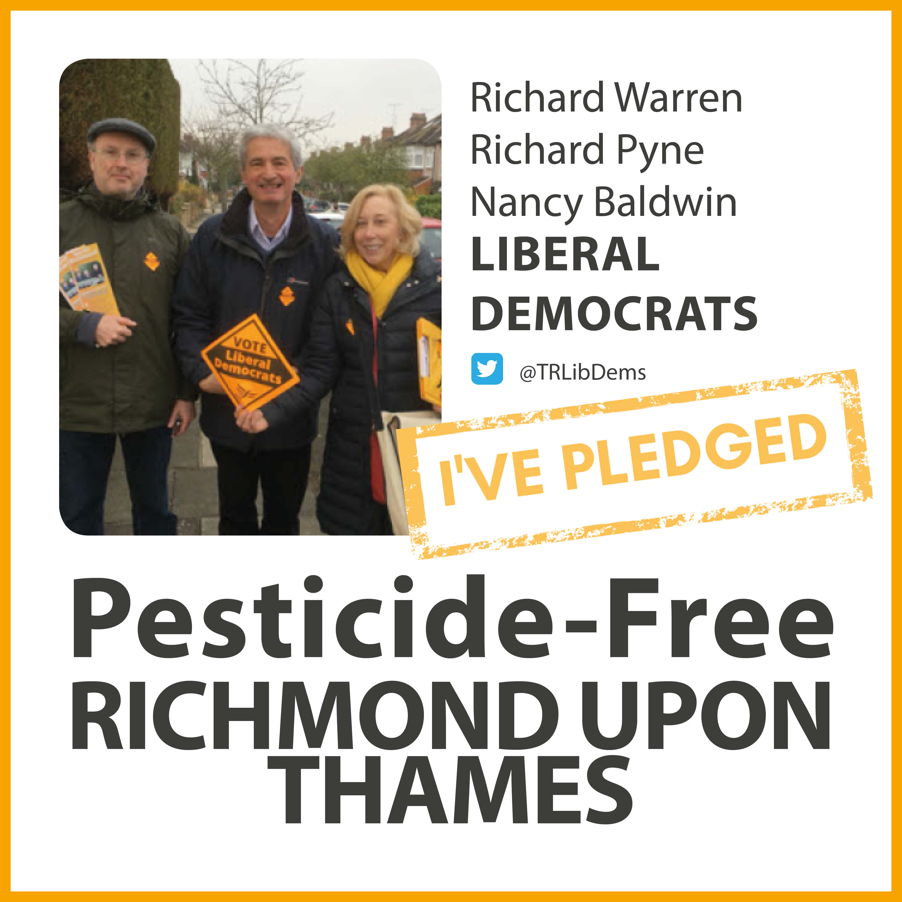 North Richmond Lib Dems have taken the pesticide-free pledge