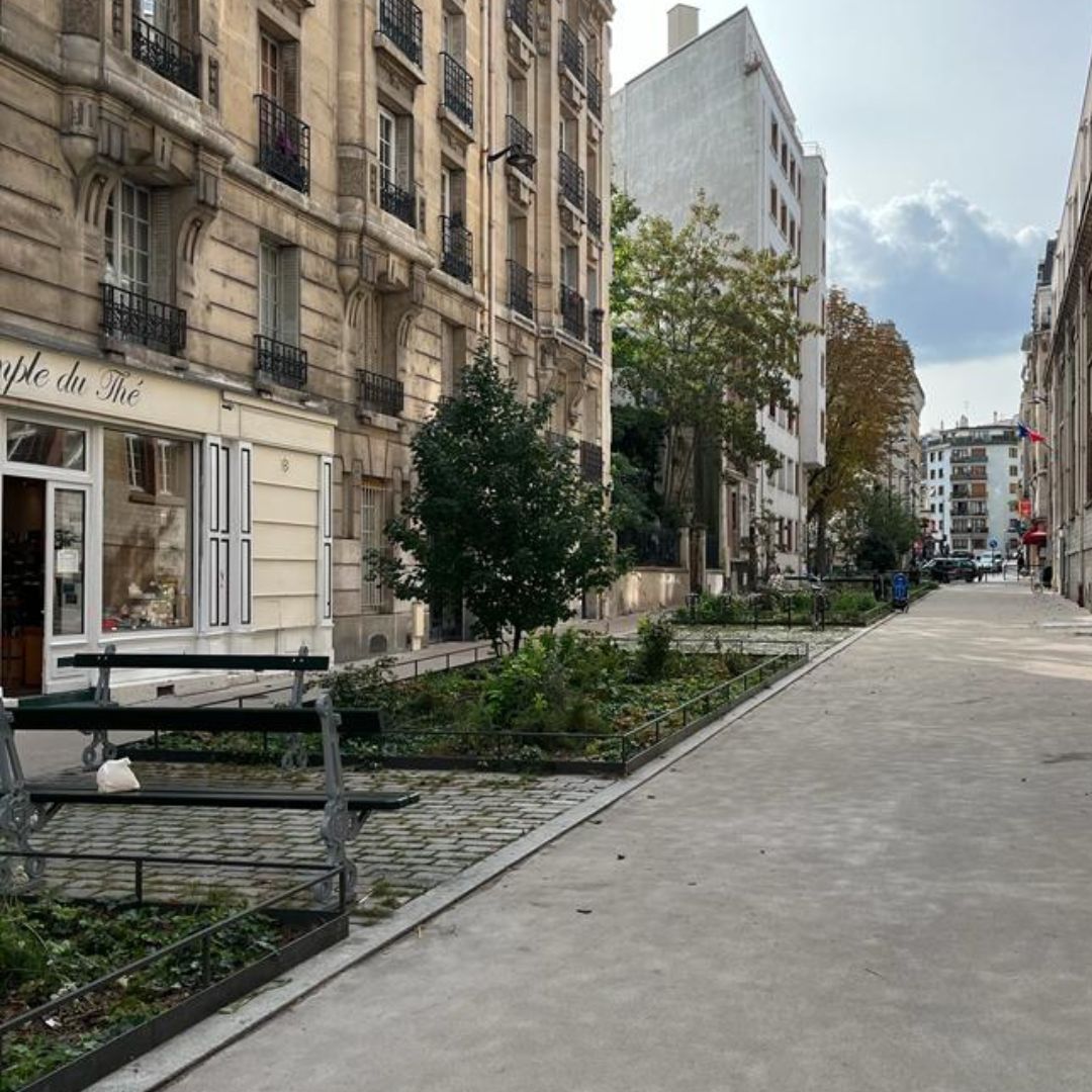 Paris is de-paving areas all over the city.