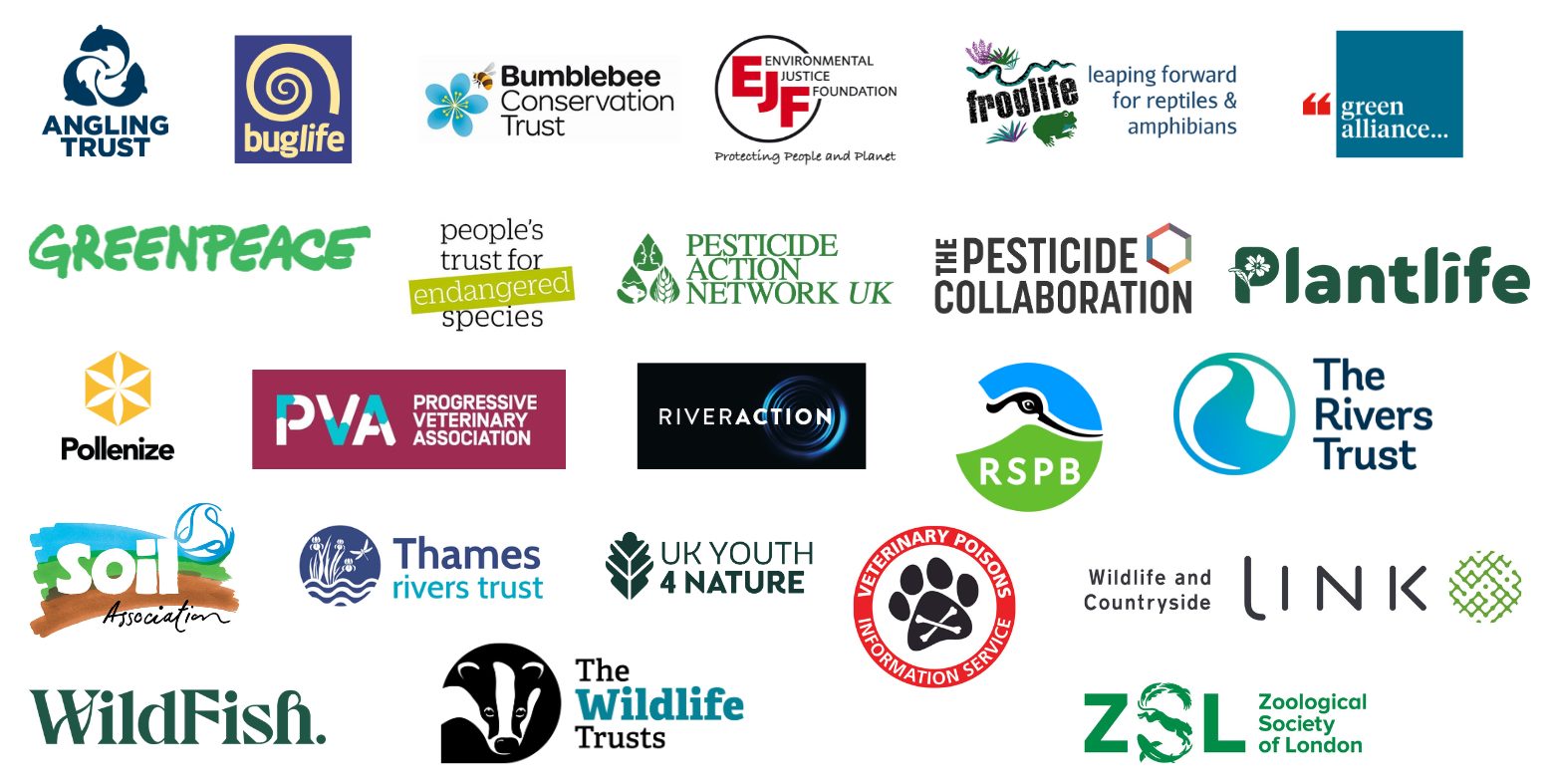 Organisations supporting the call to ban pesticides in pet medicines