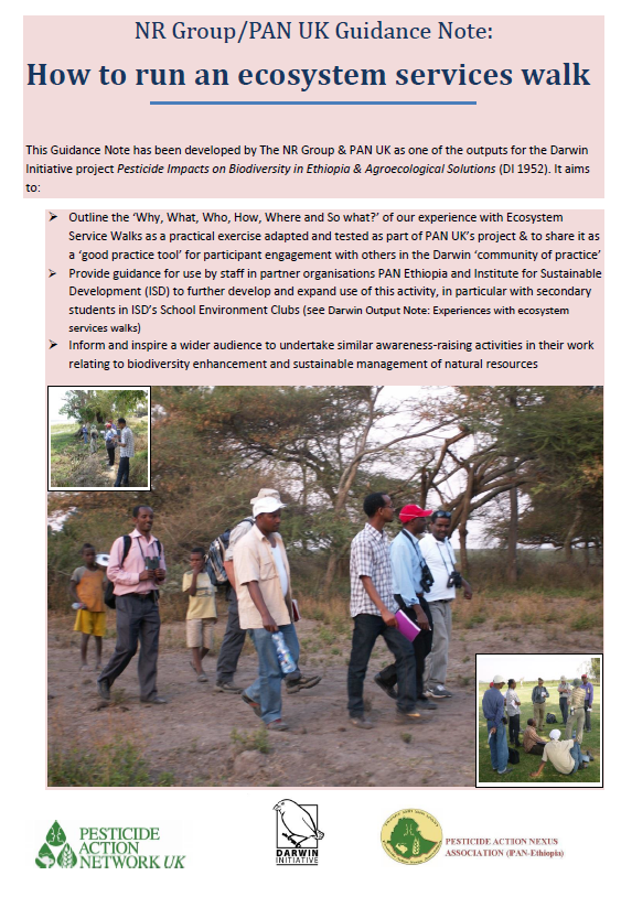 Guidance on how to run an ecosystem services walk