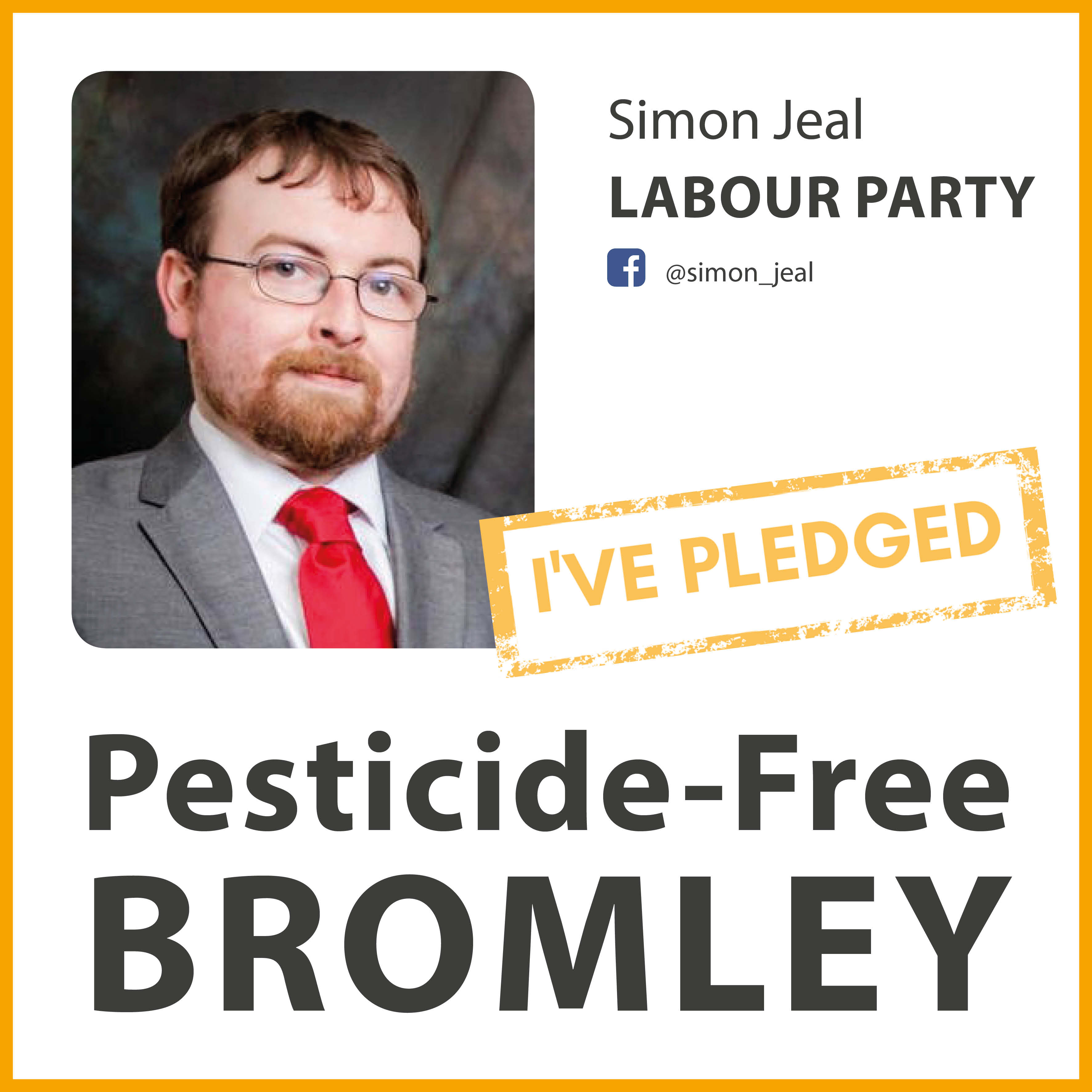 Simon Jeal has pledged to make Bromley pesticide-free