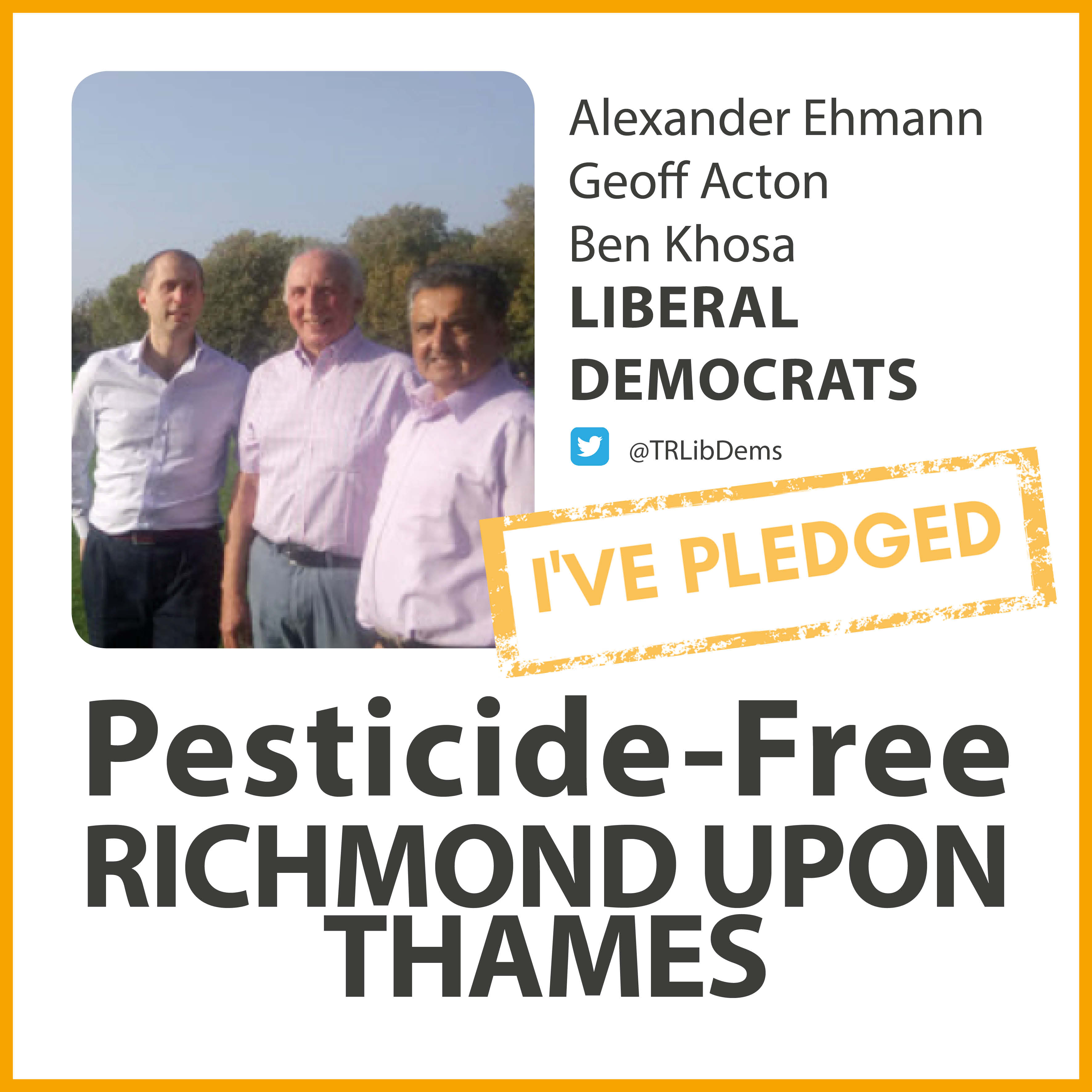 St Margarets and North Twickenham Lib Dems have taken the pesticide-free pledge