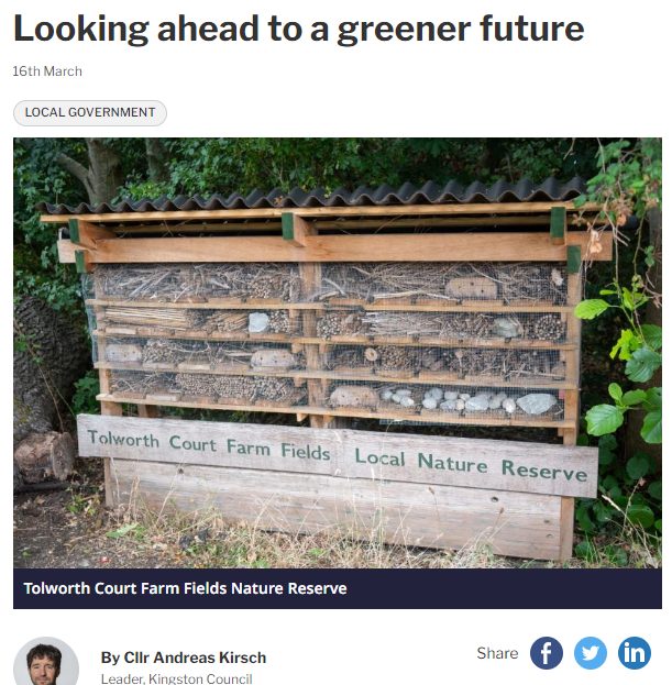 Surrey Comet: Looking ahead to a greener future