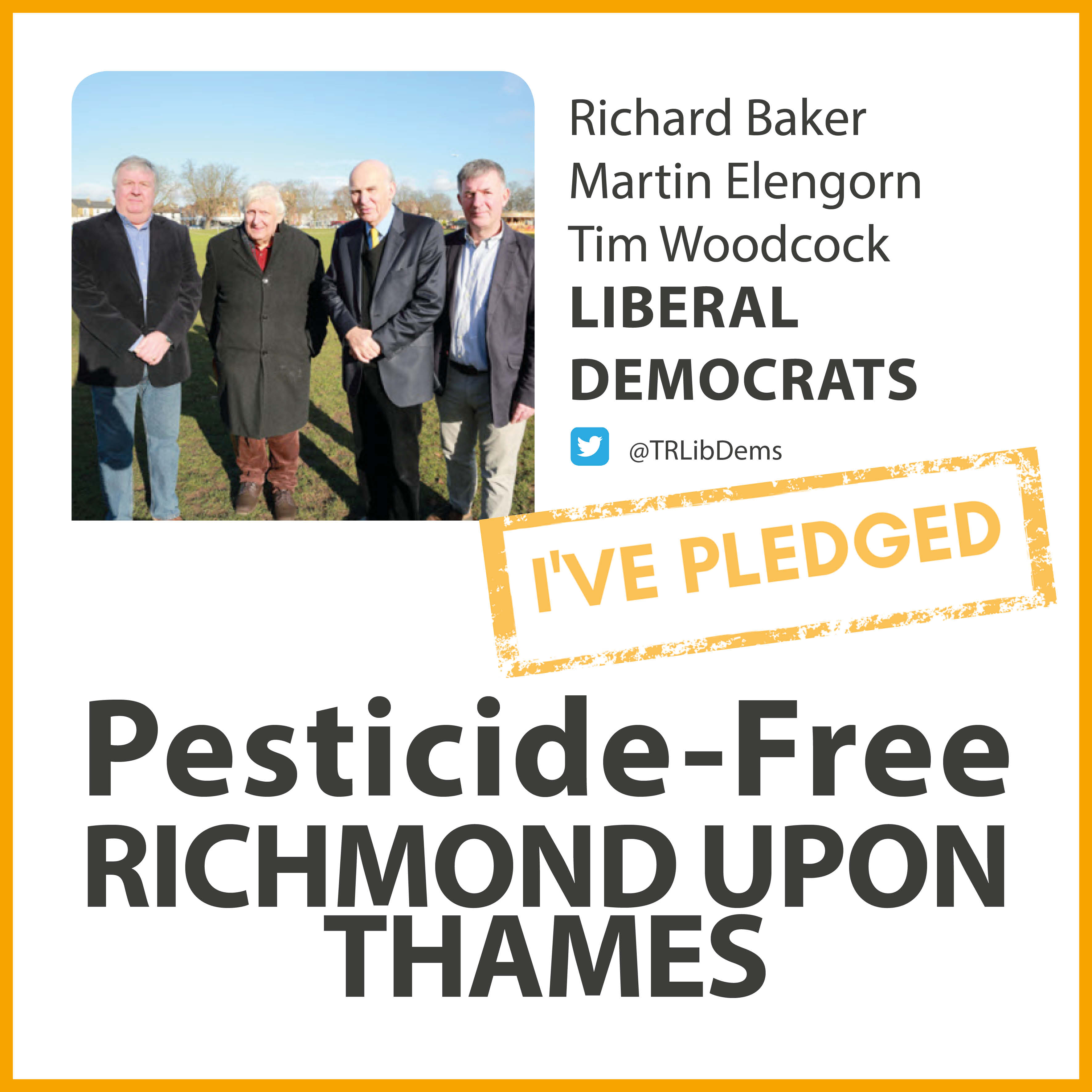 Teddington Lib Dems have taken the pesticide-free pledge