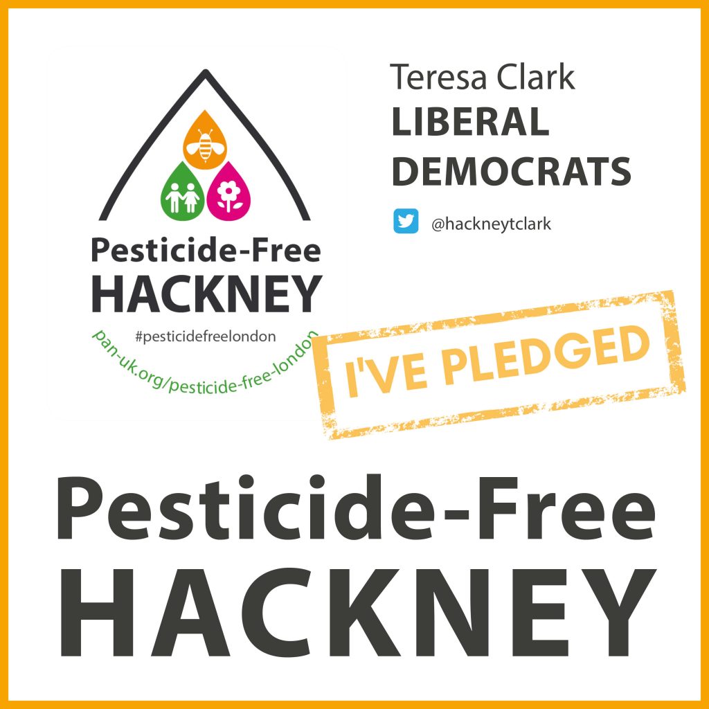 Teresa Clark has pledged to make Hackney pesticide-free Teresa Clark has pledged to make Hackney pesticide-free