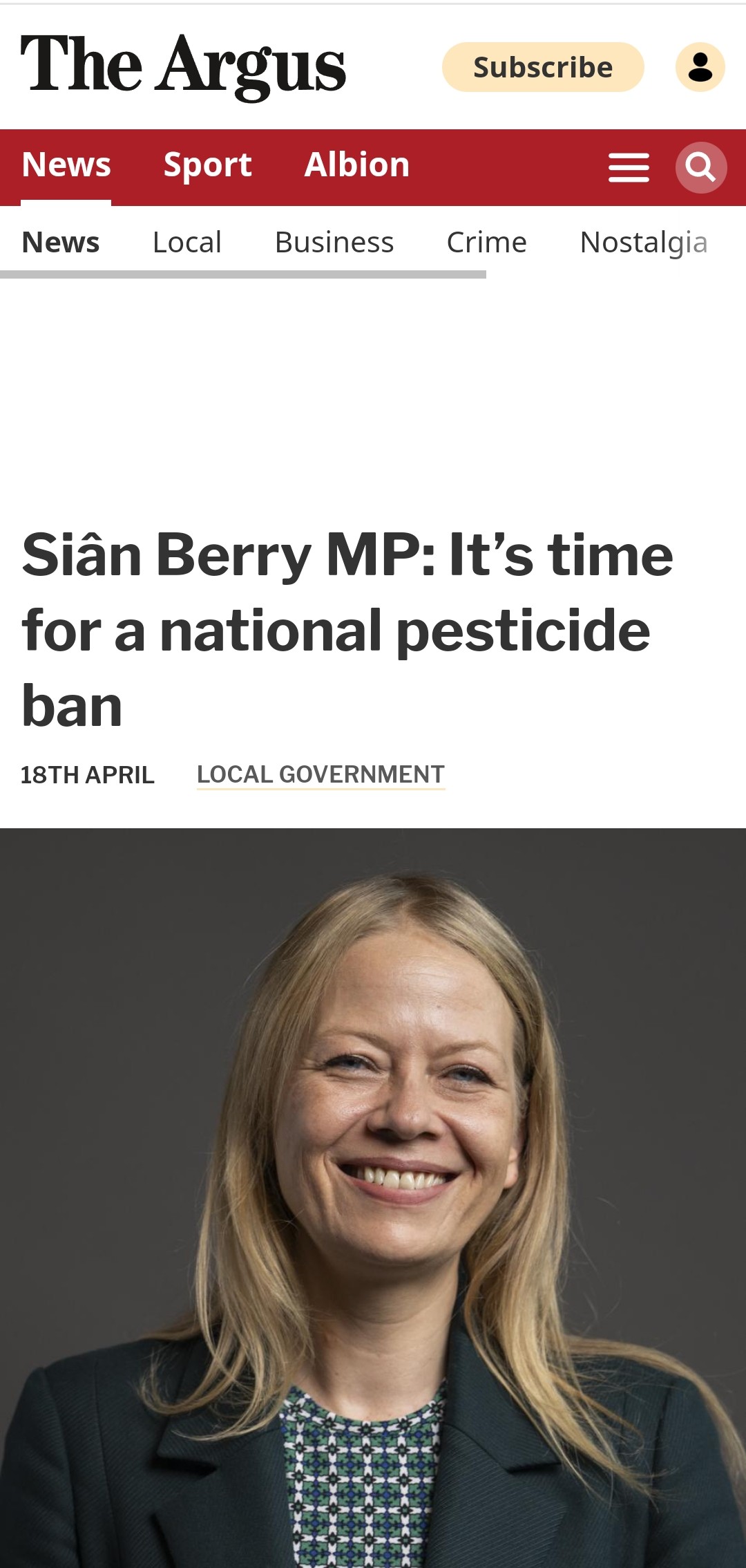 Siân Berry MP: It’s time for a national pesticide ban