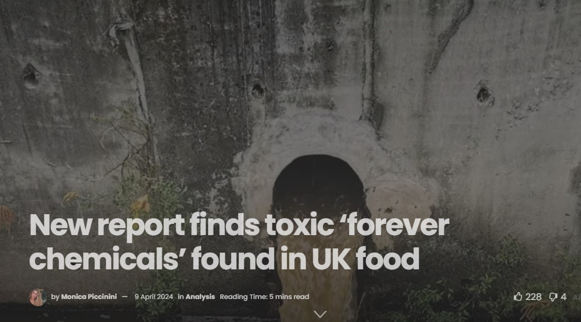 The Canary: New report finds toxic ‘forever chemicals’ found in UK food