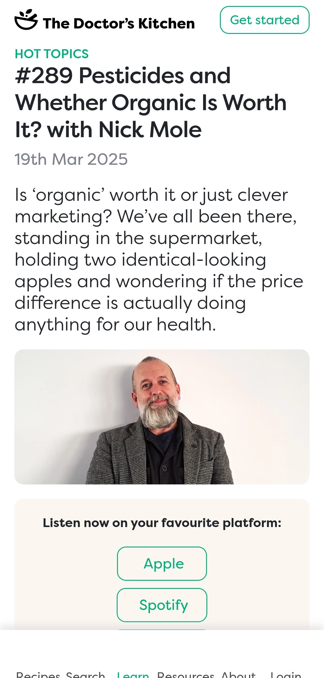 Pesticides and Whether Organic Is Worth It? with Nick Mole