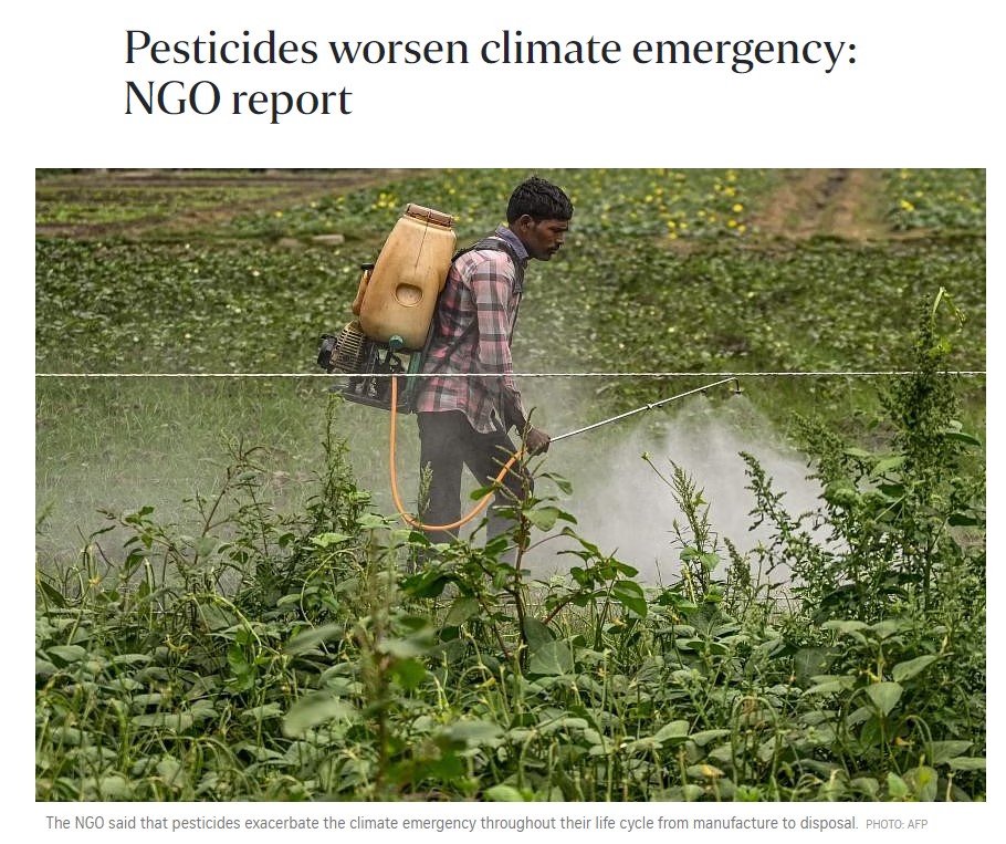 The Straits Times: Pesticides worsen climate emergency