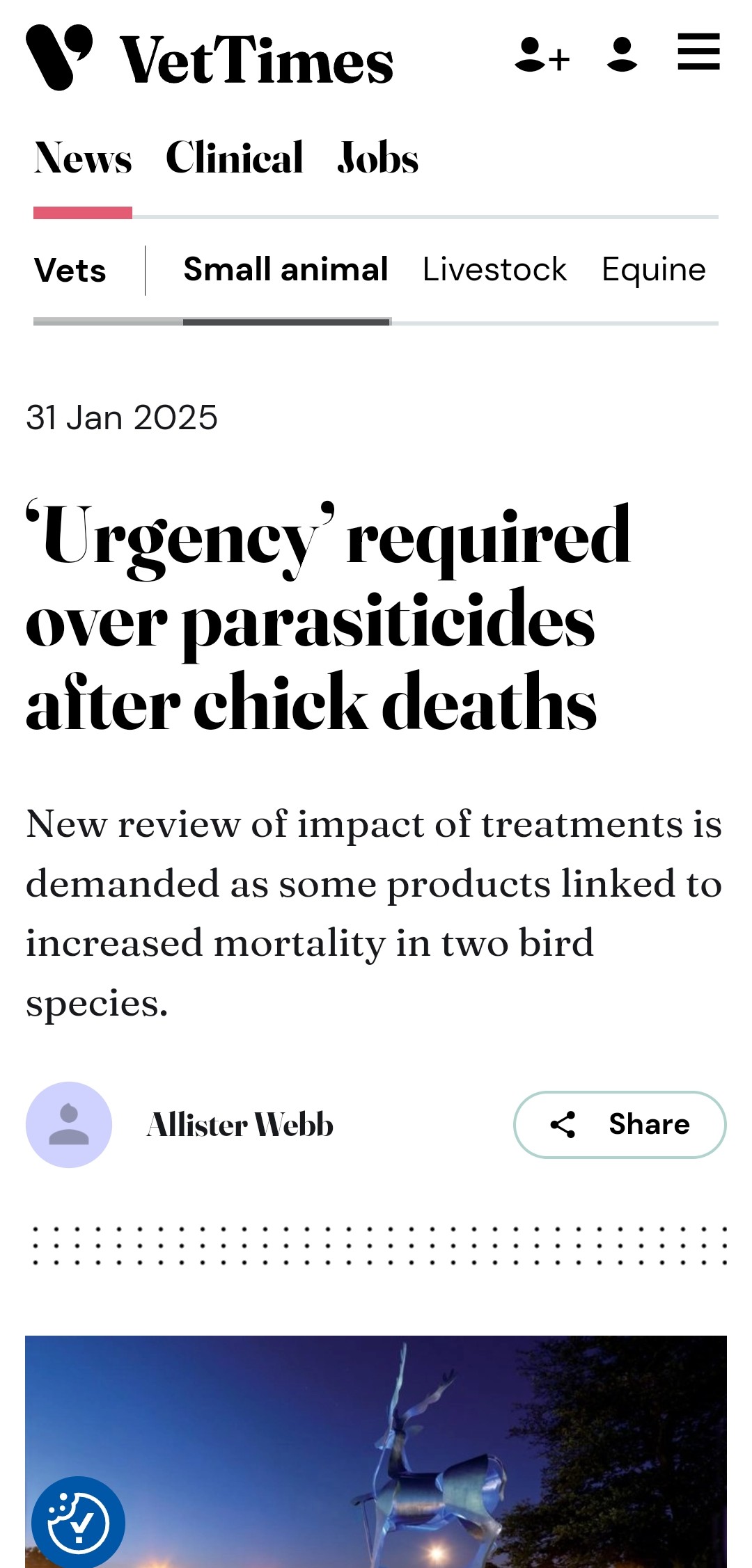 ‘Urgency’ required over parasiticides after chick deaths