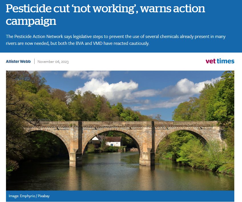 Vet Times: Pesticide cut ‘not working’, warns action campaign