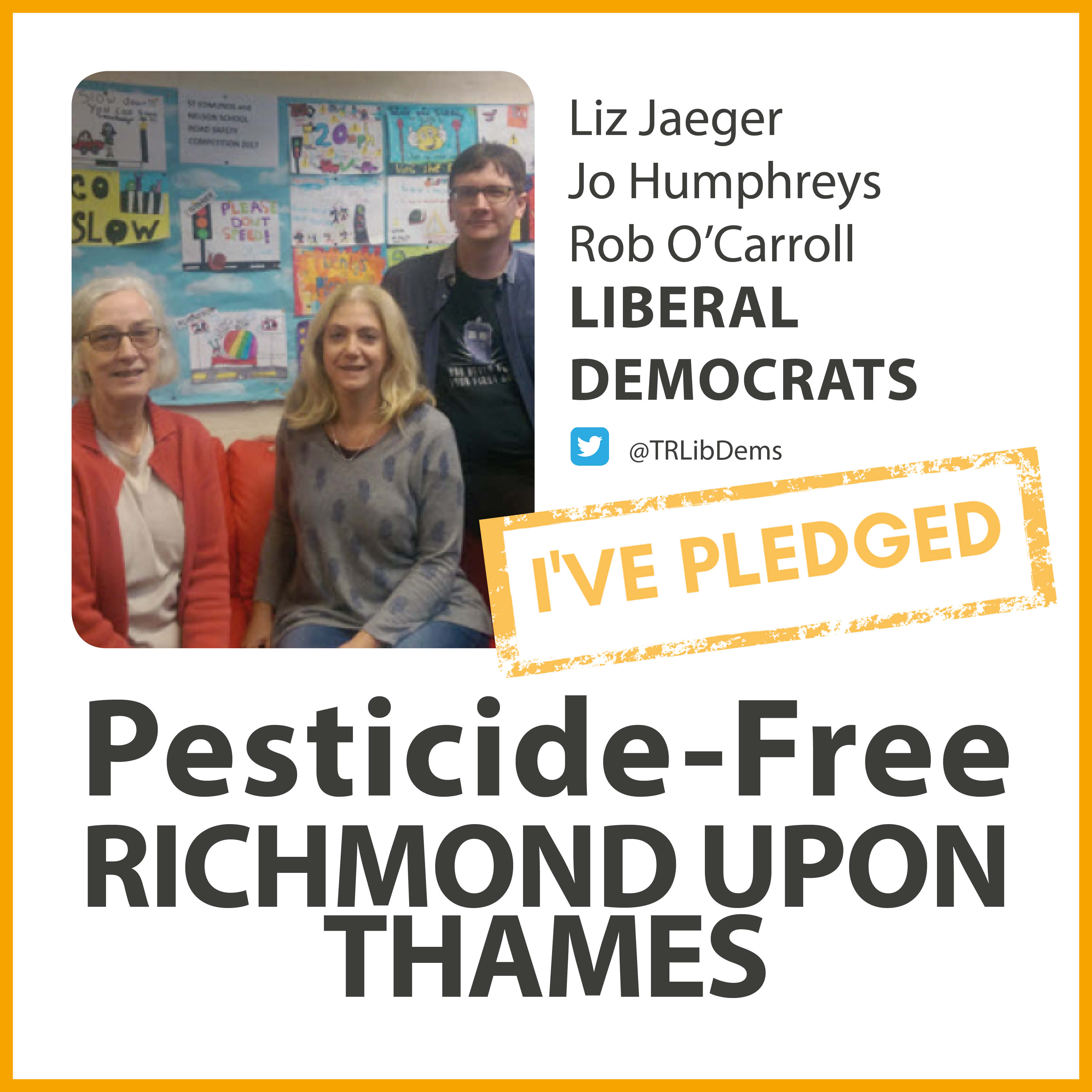 Whitton Lib Dems have taken the pesticide-free pledge