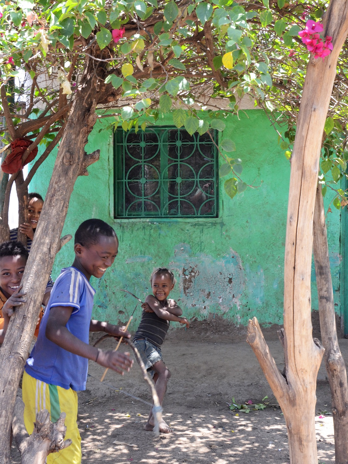 Wudinesh Koricho has a large family in Shelle Mella, Ethiopia