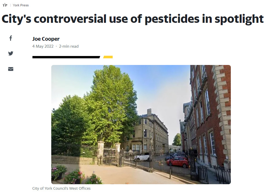 The York Press: City's controversial use of pesticides in spotlight after criticism