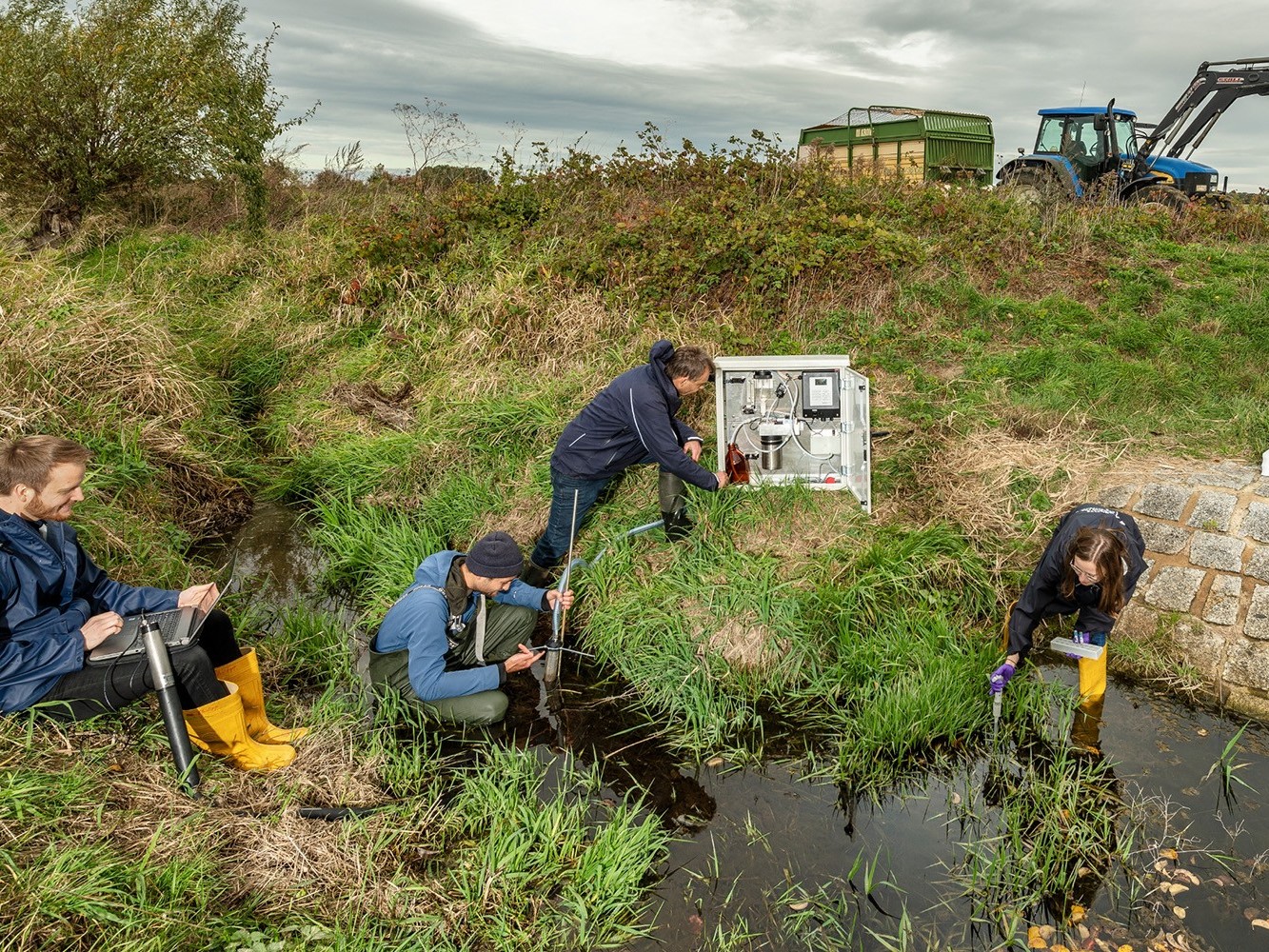 For two years, researchers studied pesticide contamination in streams in agricultural landscapes. 